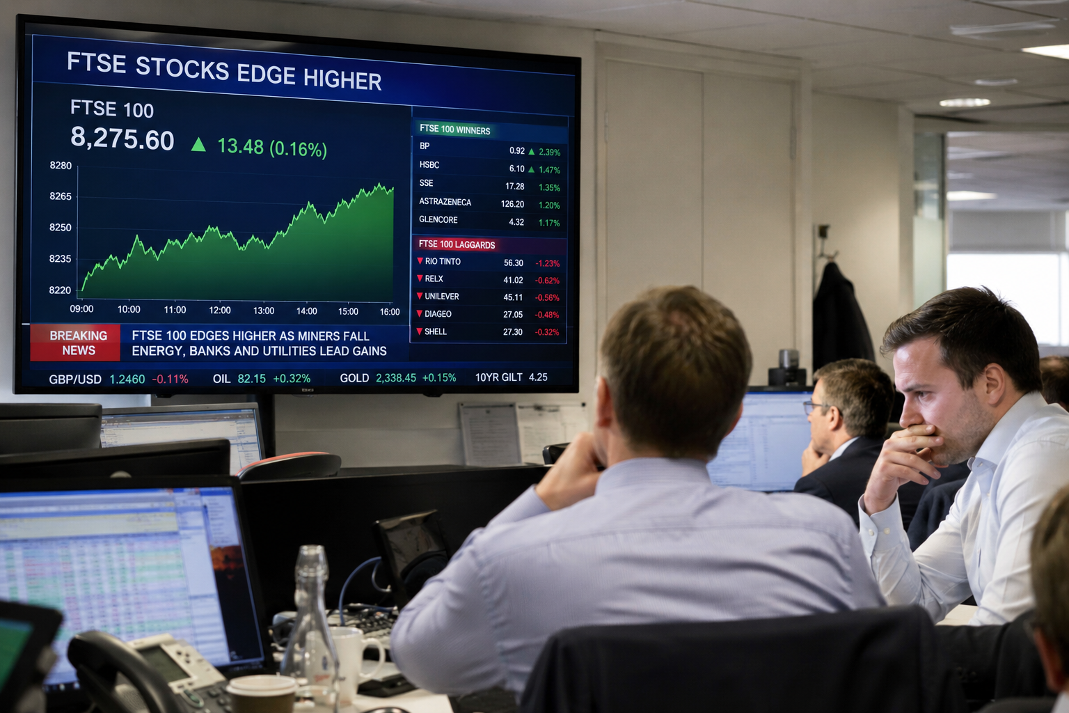 FTSE 100 rises as Shell boosts energy stocks despite mining weakness