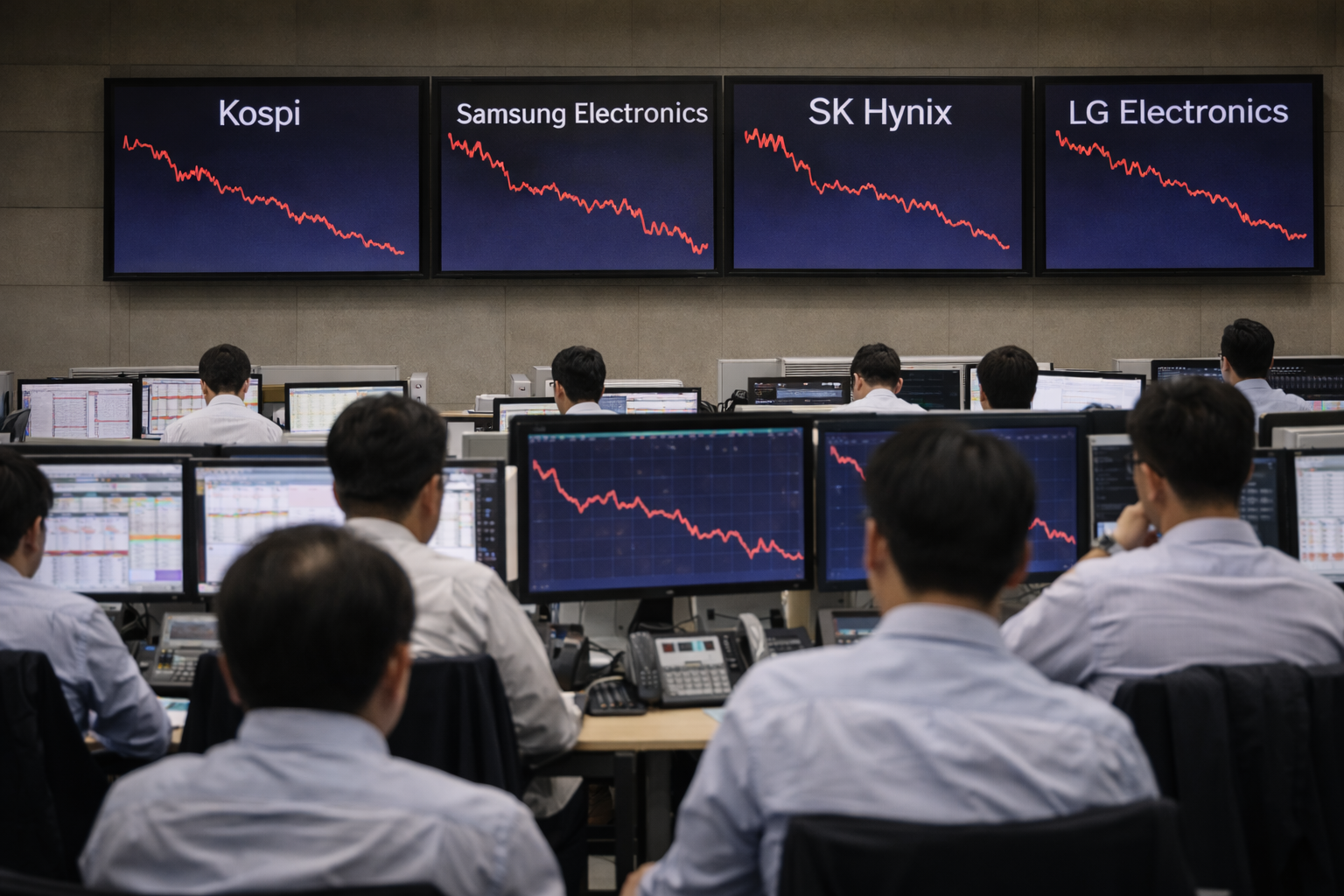 South Korean shares erase early gains, slump 5.2% as AI-driven chip selloff deepens